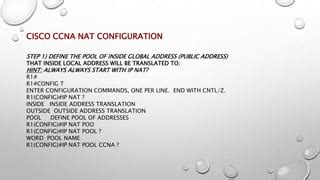 Cisco Ccna Nat Configuration Ppt