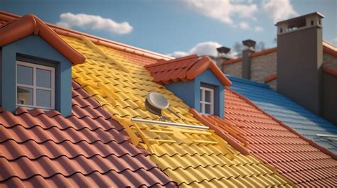 Premium Ai Image Roof Bright Color Generative Ai