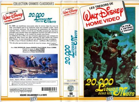 Vhs Walt Disney Home Video Lieues Sous Les Mers Film Office