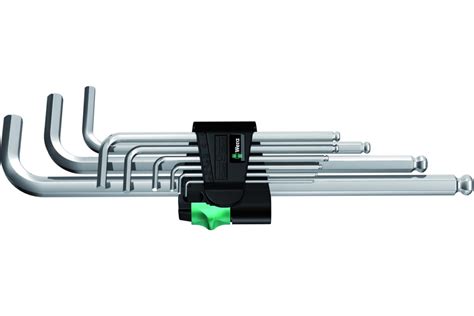 Набор Г-образных ключей с шаром Wera, 9 предметов, WE-022087 - выгодная ...