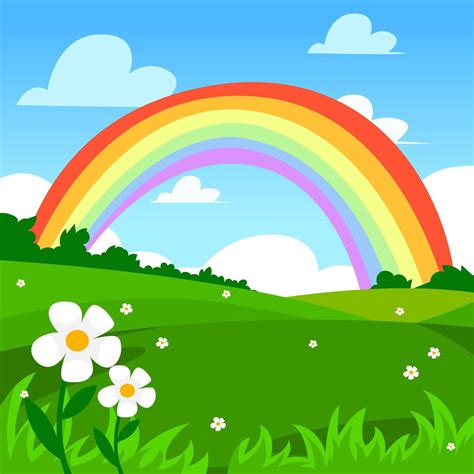 Fondo Colorido Del Ejemplo Del Arco Iris Rainbow Cartoon Colorful