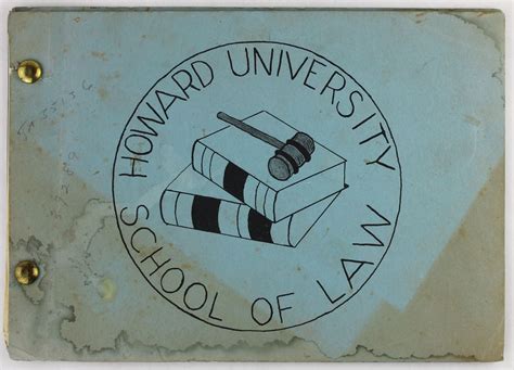 Howard University School Of Law Cover Title African Americana Howard