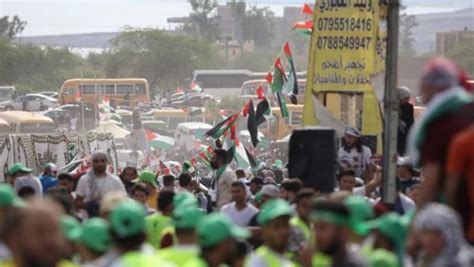 تظاهرات حاشدة في الاردن نصرة لفلسطين البوابة