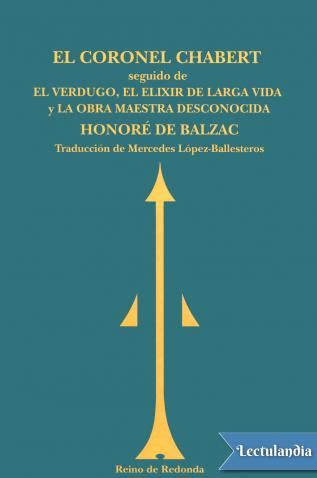 El coronel Chabert R de R Honoré de Balzac Descargar epub y pdf