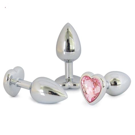 Large Stainless Steel Crystal Anal Plug Jewelry Butt Plug Anal Sex Toys For Couples Jewelry