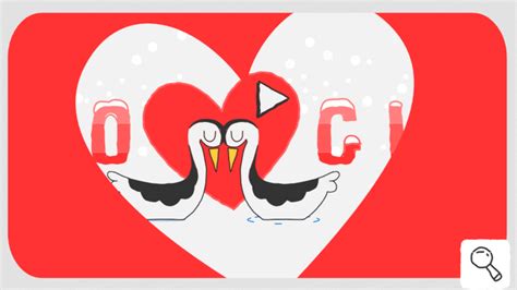 Winter Olympics Google doodle gets Valentine's Day treatment with two dancing grebes