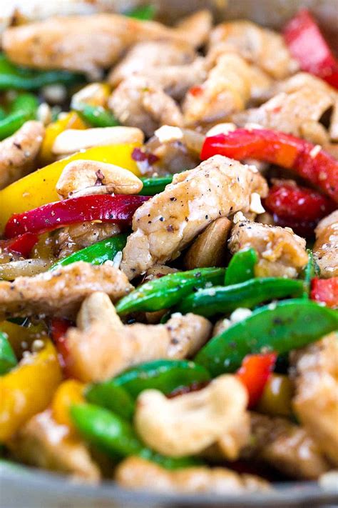 Pork Stir Fry Recipe With Snap Peas And Cashews Jessica Gavin