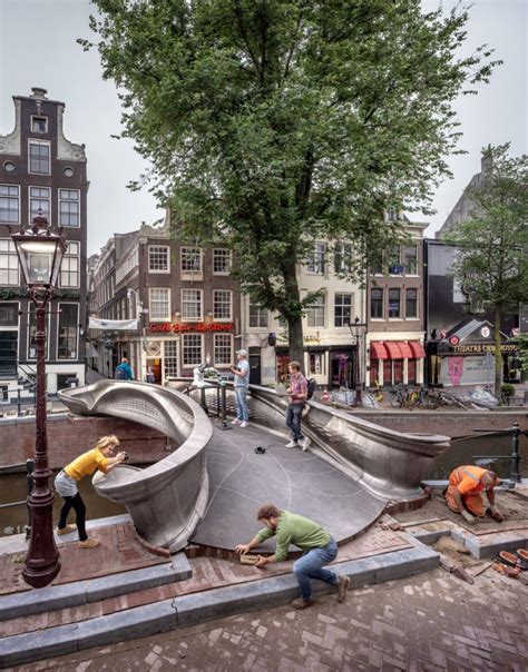 Brug Stoofsteeg Amsterdam Mx3d Jorislaarmanlab Oudezijds Achterburgwal Parametric Architecture