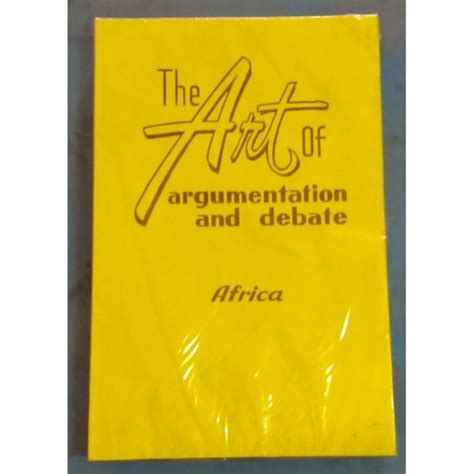 Book The Art Of Argumentation And Debate By Africa Lazada Ph