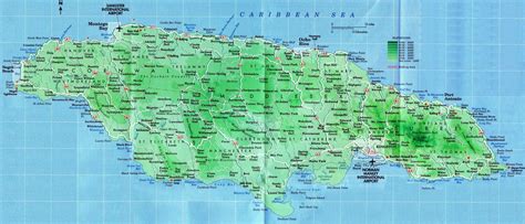 Road Maps For Jamaica And All Parishes Jamaicajamaica Worksheets