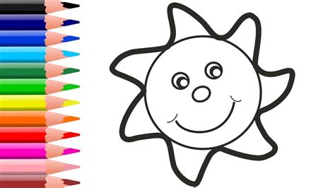 Sun Drawing For Kids