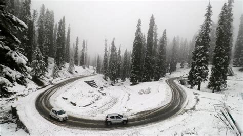 Higher Reaches Receive Fresh Snowfall Elude Plains In J Bandipora