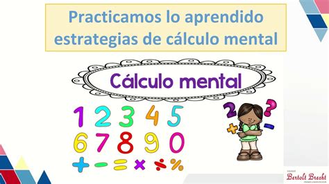 Practicamos Estrategias De C Lculo Mental Youtube