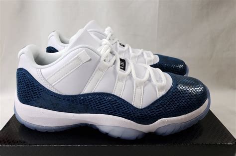 Air Jordan 11 Low Navy Blue Snakeskin Cd6846 102 Release Date