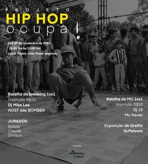 Projeto Hip Hop Ocupa ocorre nesta quinta feira 9 e chama a atenção