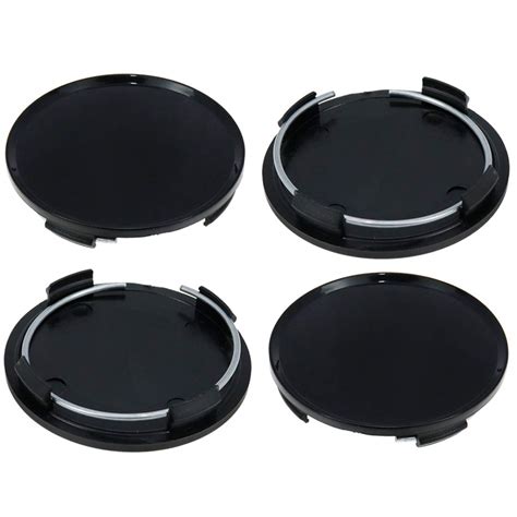 Buy 4 Pcs 63mm Wheel Center Hub Cap Black Plastic Snap In Type For Car