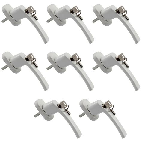 8 Window Handles, Shaft Length 35 mm, Lockable Window Handles in the