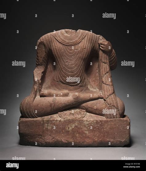 Seated Buddha 200s Northern India Mathura Kushan Period C 80 320