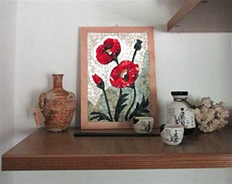 Kit Mosaico Fiori Di Campo Papaveri X Cm Quadro Fai Da Te Hobby