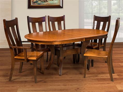 Knox County Oak Oval Dining Table Countryside Amish Furniture