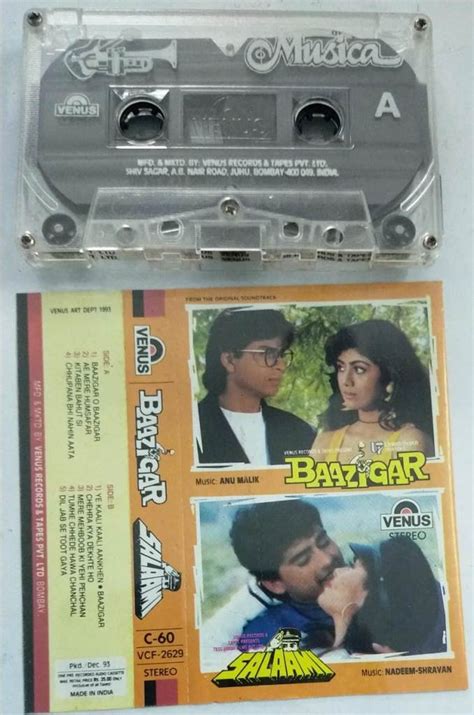 Baazigar Salaam Hindi Film Audio Cassette Audio Cassettes Hindi