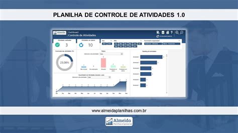 Planilha De Controle De Atividades Em Excel Almeida Planilhas