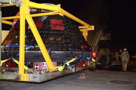 First Photos Of Orion Spacecraft Arriving In San Diego Times Of San Diego