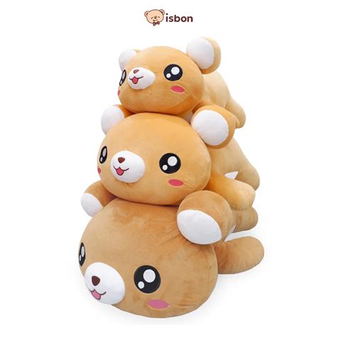 Istana Boneka Bantal Riko Beruang Squishy Ly Rila Coklat Tan