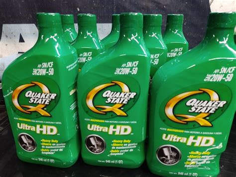 Aceite 20w50 Quaker State Multigrado Diésel Gasolina 8 Pzas Envío gratis