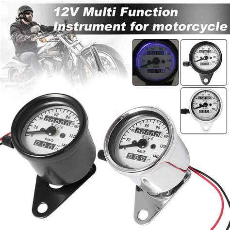 Universal Motorcycle Dc V Odometer Speedometer Tachometer Motorbike