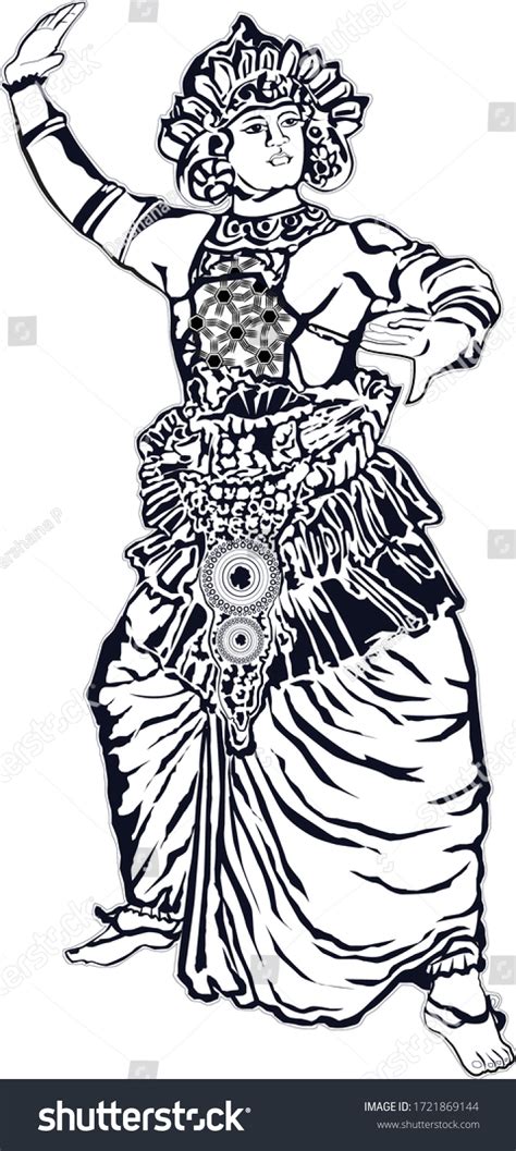 Traditional Sri Lankan Kandyan Dancer Royalty Free Stock Vector