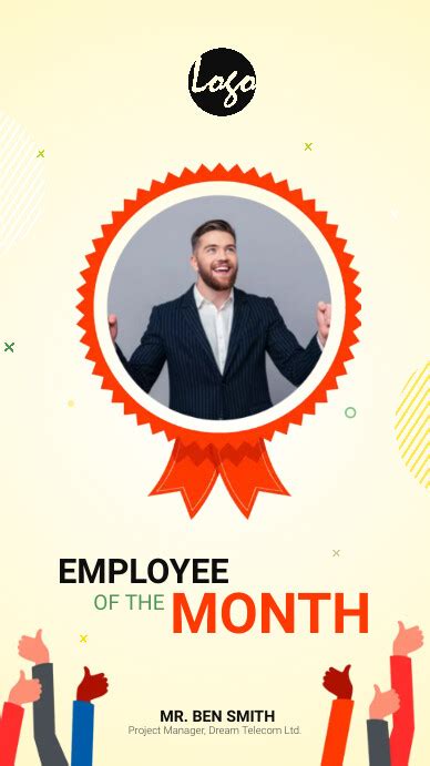 Employee Of The Month Template Postermywall