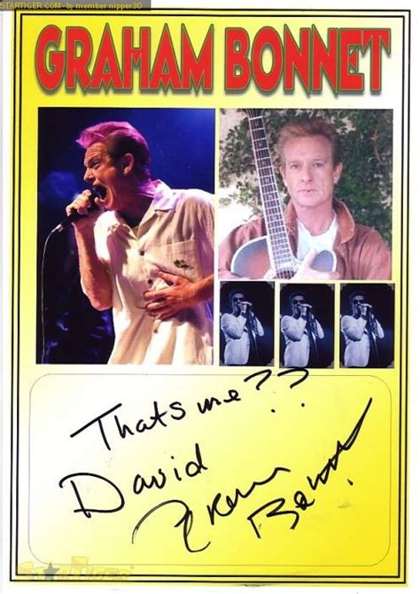 Graham Bonnet Autograph Collection Entry At Startiger