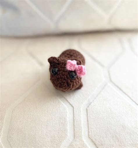 Crochet Mini Boy And Girl Sad Hamster Meme Tiktok Coquette Hamster