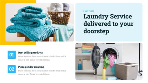 Laura Laundry And Dry Cleaning Service Powerpoint Template