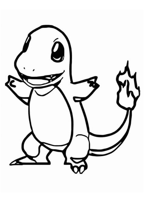 Charmander 2 para colorear, imprimir e dibujar –ColoringOnly.Com