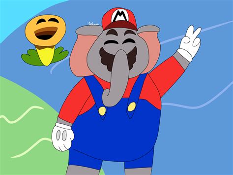 Elephant Mario By Anothersoluna On Newgrounds