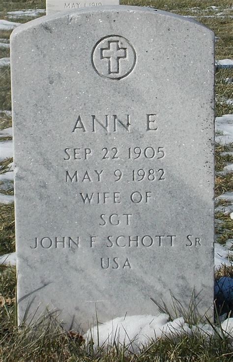 Ann E Devlin Schott 1905 1982 Find A Grave Memorial