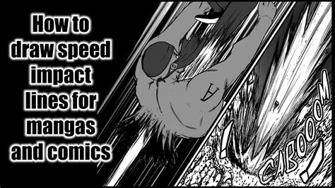 HOW TO DRAW SPEED IMPACT LINES FOR MANGA AND COMICS YouTube