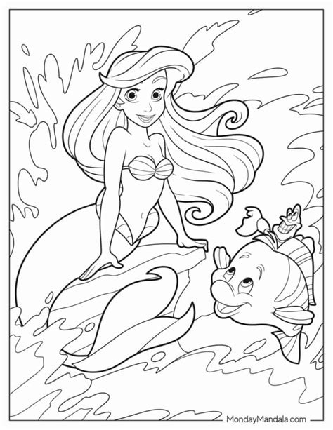 Ariel Coloring Pages 58 Off Kr