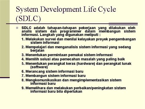 Siklus Metode Dan Teknik Pengembangan Sistem Informasi Analisis