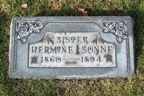 Hermine Sonne 1860 1894 Mémorial Find a Grave