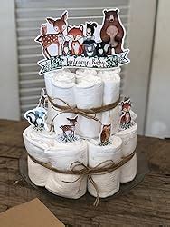 Amazon HEETON Woodland Baby Shower Party Supplies Cake Topper And