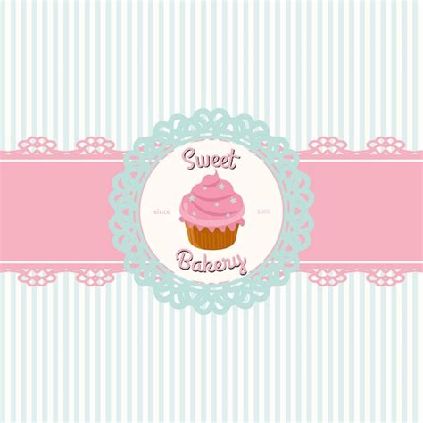 Premium Vector Delicious Cupcake Label Poster In Vector