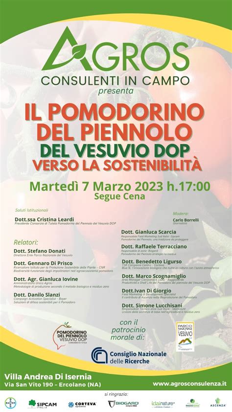 Il Pomodorino Del Piennolo Del Vesuvio Dop Verso La Sostenibilit