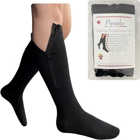 Zipper Compression Calf Leg Socks Wf Shopping