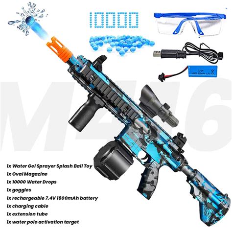 Manual Electric Spray Gun M416 Electric Gel Balls Guns Electric