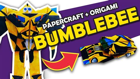 Make An Autobot Bumblebee Paper Craft That Transforms Youtube