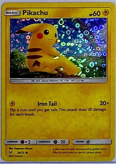 Pikachu Sequin Holo 28 Prices Pokemon Shining Legends Pokemon Cards