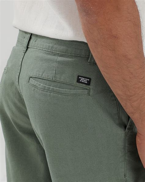 Riachuelo Bermuda Jeans Color Masculina Reta Chino Verde Pool By